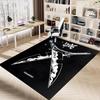 1pc Swords Chain Home Office, Durable Polyester Floor Mat with Easy, Office Decor, Urban Style, Nonslip Backing, Highquality Fabric