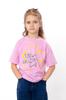 Girls' T-Shirt – Floral Motif & Lettering, Summer 6414-001-33-5-3 HC