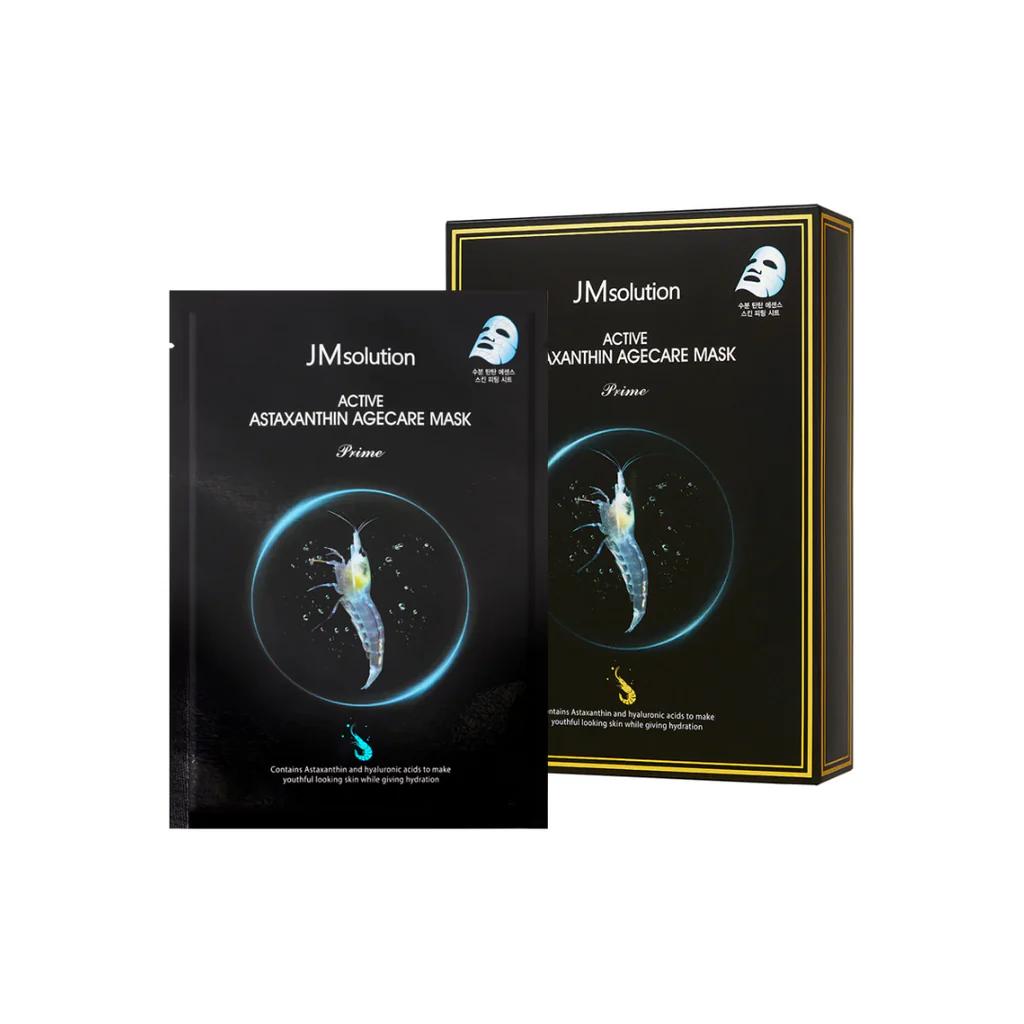 

JMSOLUTION ACTIVE ASTAXANTHIN AGECARE MASK PRIME, Увлажнение, Kbeauty, Корейская косметика, образец