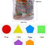 Transparent Geometric Building Blocks: Montessori Educational Toys for Children's Early Learning and Cognitive Development
