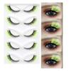 Soft Cat Eye False Eyelashes Fluffy Faux Mink Wispy Lashes Colored Anime Lashes  Makeup