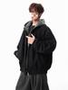 Unisex Autumn/Winter Faux Two-Piece Hooded Cotton Jacket: Loose, Fashionable, Versatile, and Casual.