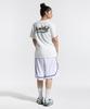 CREAM SODA LAB Basketball Short Sleeve T-Shirt Oversized Ivory Black