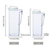 Drink Container With Leakproof Secure Screw Lid Heatproof Plastic Pitcher For Kitchen Outdoor Beverage Bottle Family Use