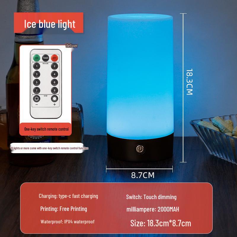 Outdoor Camping Night Market Table Lamp – Creative Small Charging Light for Desktop or Bar Atmosphere