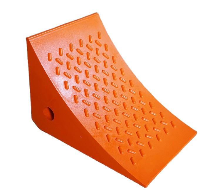 Loading 20 Ton Urethane Wheel Chock Stopper with LOGO pu
