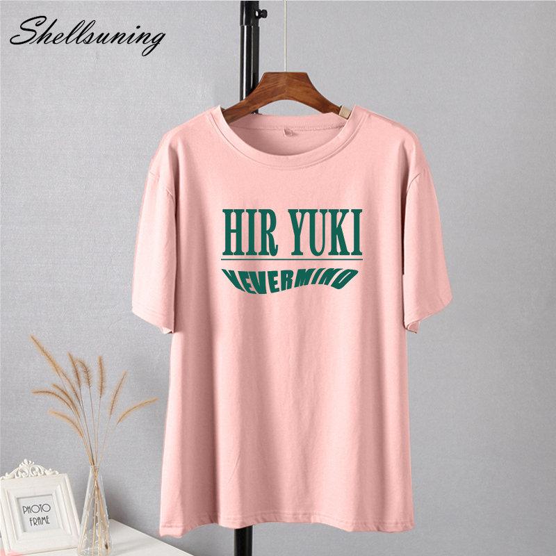 Shellsuning корейские свободные хлопковые футболки для женщин летние мягкие футболки — фото 5