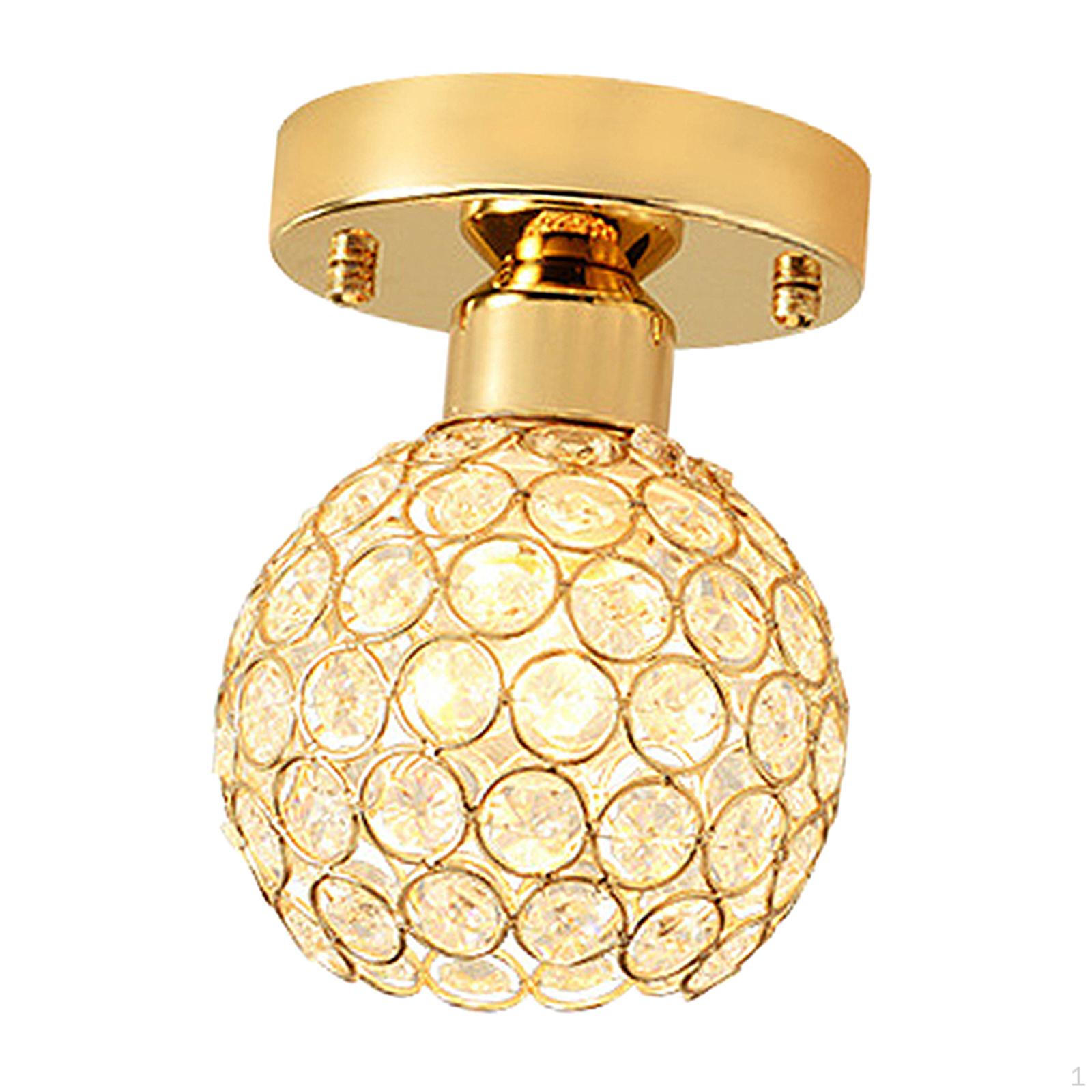 

Crystal Ceiling Lighting Fixture E26 Chandelier Balcony Bedroom Hallway Room Style B