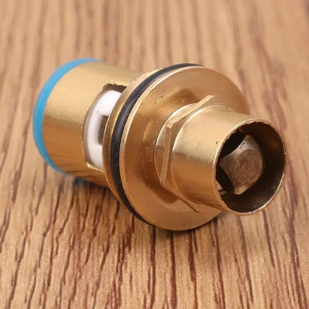 3Pcs New G1/2" Faucet Valve Core Replacement with Keys Faucet Cartridges Brass Universal Quick Tap Valve