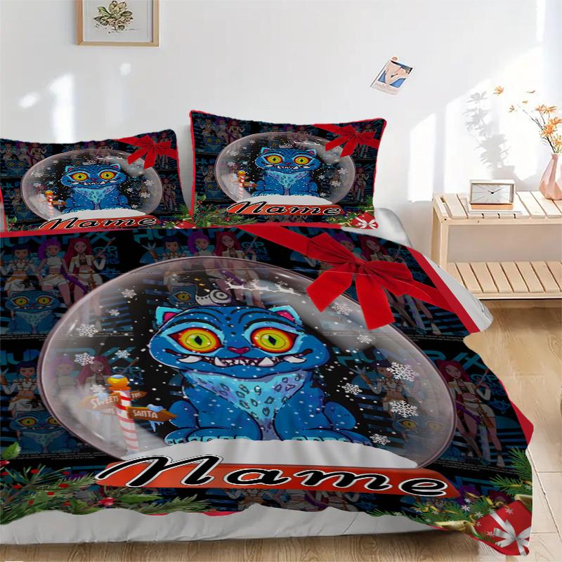 Custom Textile Kpop Demon Hunters Bedding 3 Piece Set HD Print Duvet Cover Pillowcases for Teens Adult Bedroom Decoration