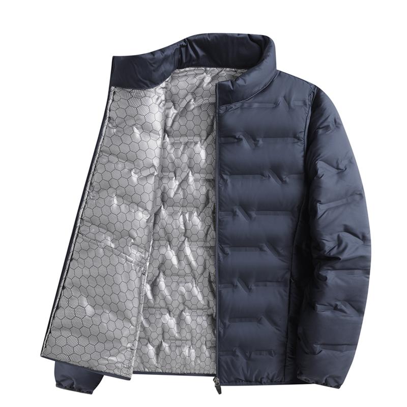 Graphene Down Jacket Men's Winter Lightweight Warm White Duck Down Down Jacket Stand Collar Casual Versatile Jacket