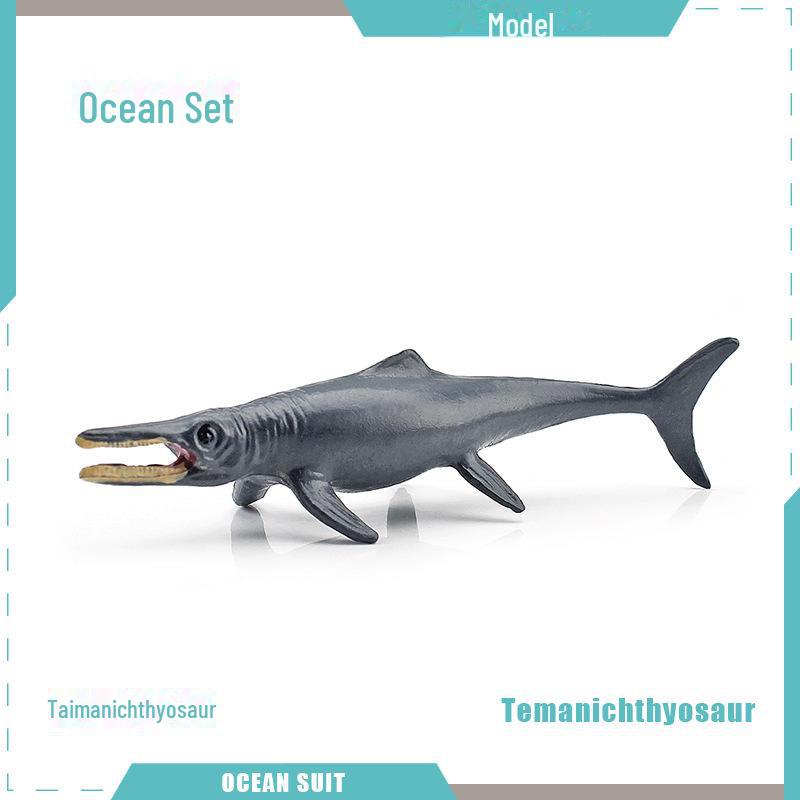 Marine Animal Model Set: Shark, Turtle, Dolphin, Whale, Penguin, Crab, and Seabed Creatures