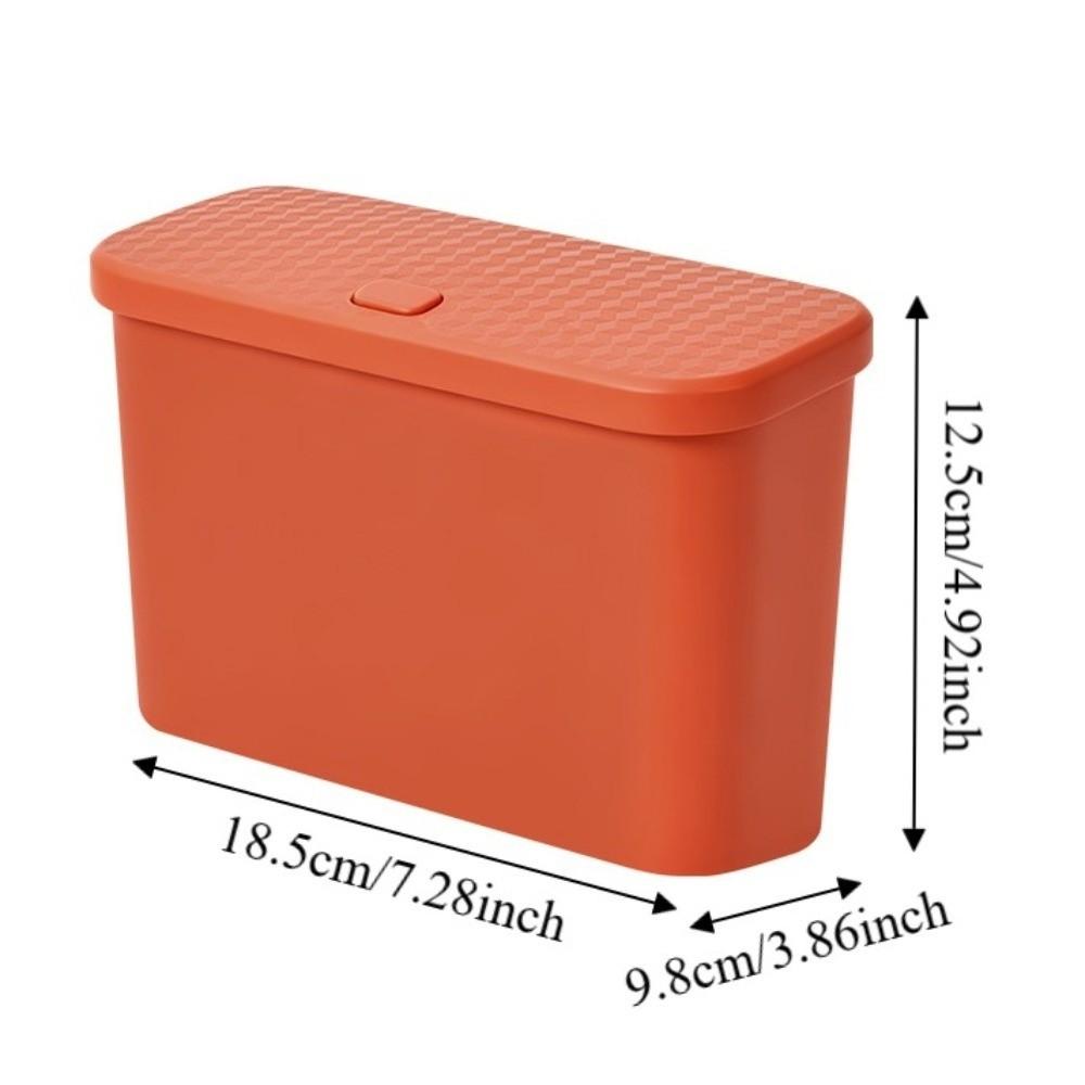 Multifunctional Car Storage Organizer Box Press Type with Lid Car Trash Can for Wet and Dry Use