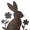 Ground Stake with Butterfly or Rabbit Design Garden Decorations Stake Rust-Resistant Iron Yard Artware for Lawn Patio