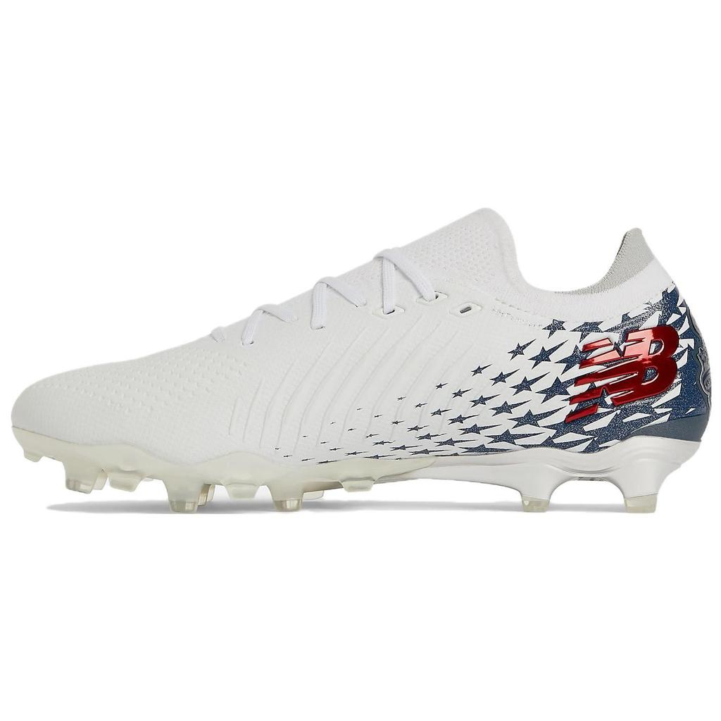 New Balance Timothy Weah X Tekela V4 Pro Low FG Queens Finest Unisex Sneakers White Red Blue ST1FLGC4
