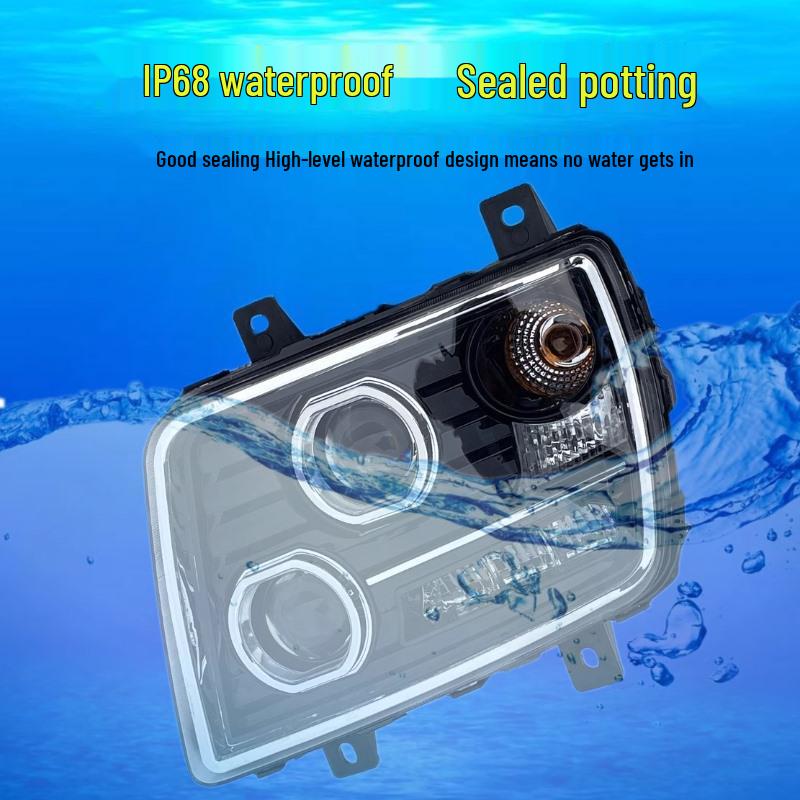 LED Headlight Assembly for Foton ETX2280 and Qibing 9/5 Series Dump Trucks - Super Bright
