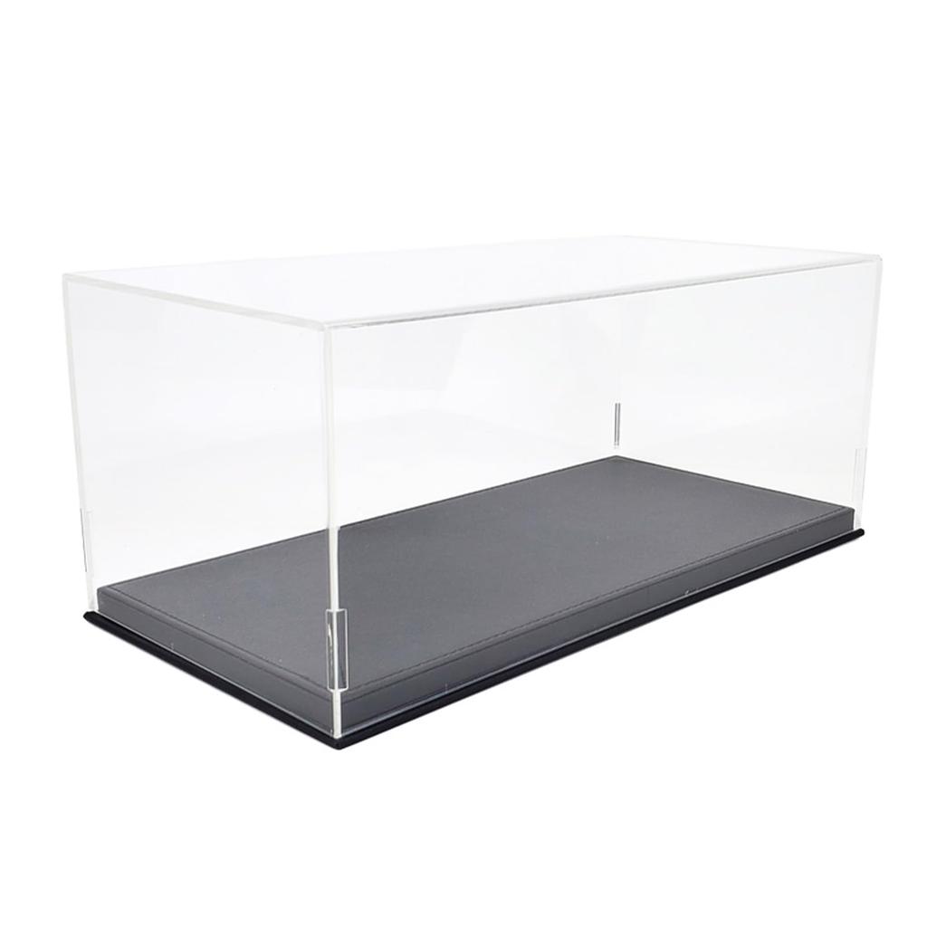 PAUDI MODEL Acrylic Display Case for Figures and Collectibles (32.5 x 16.5 x 13.5 cm, Black)