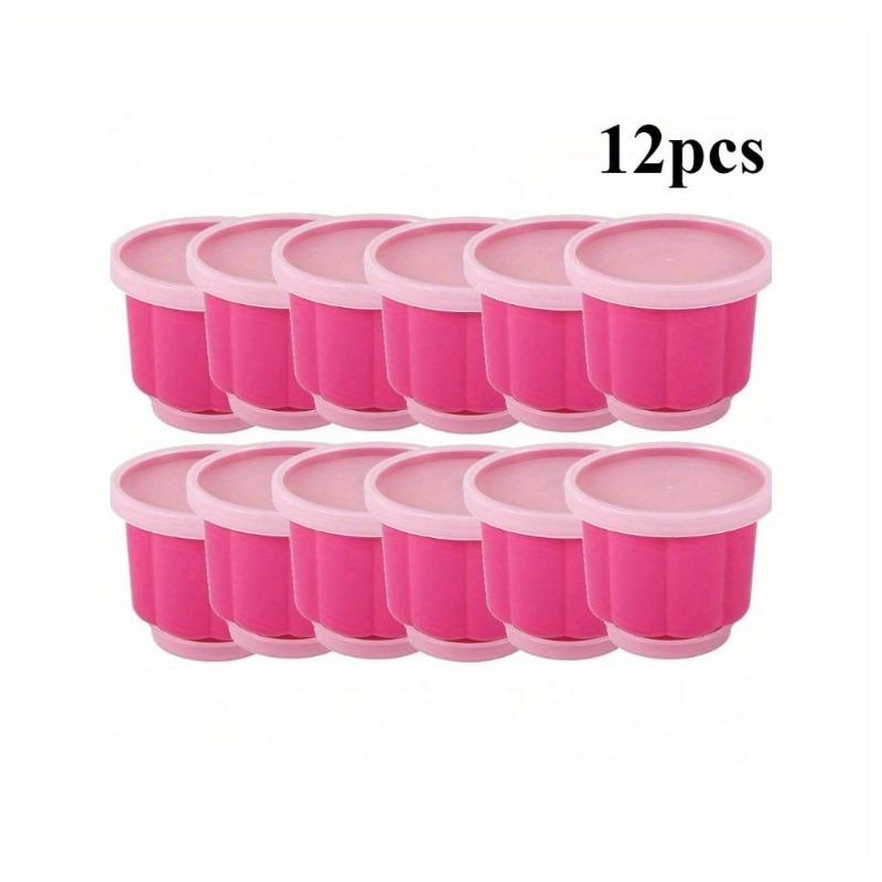 Stampi Riutilizzabili in Plastica per Dolci con Coperchi Impilabili per Gelatina, Gelato, Crema Pasticcera e Budino Ideali per la Cucina di Casa