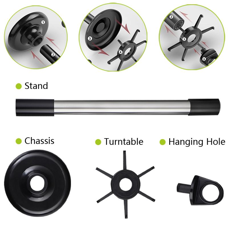 Kitchen Rotary Storage Rack Rotatable Kitchenware Organizer Hooks Spatula Spoon Knife Storage Cabinet Kitchen Accessories New