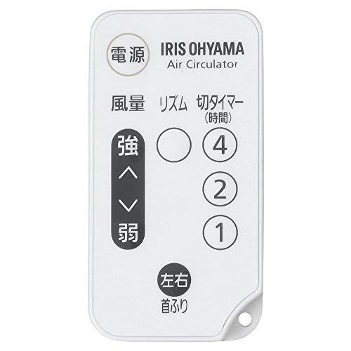 Iris Ohyama Circulator Eye Quiet Left and Right Swing 18 Tatami Powerful Air Blower PCF-SC15 White