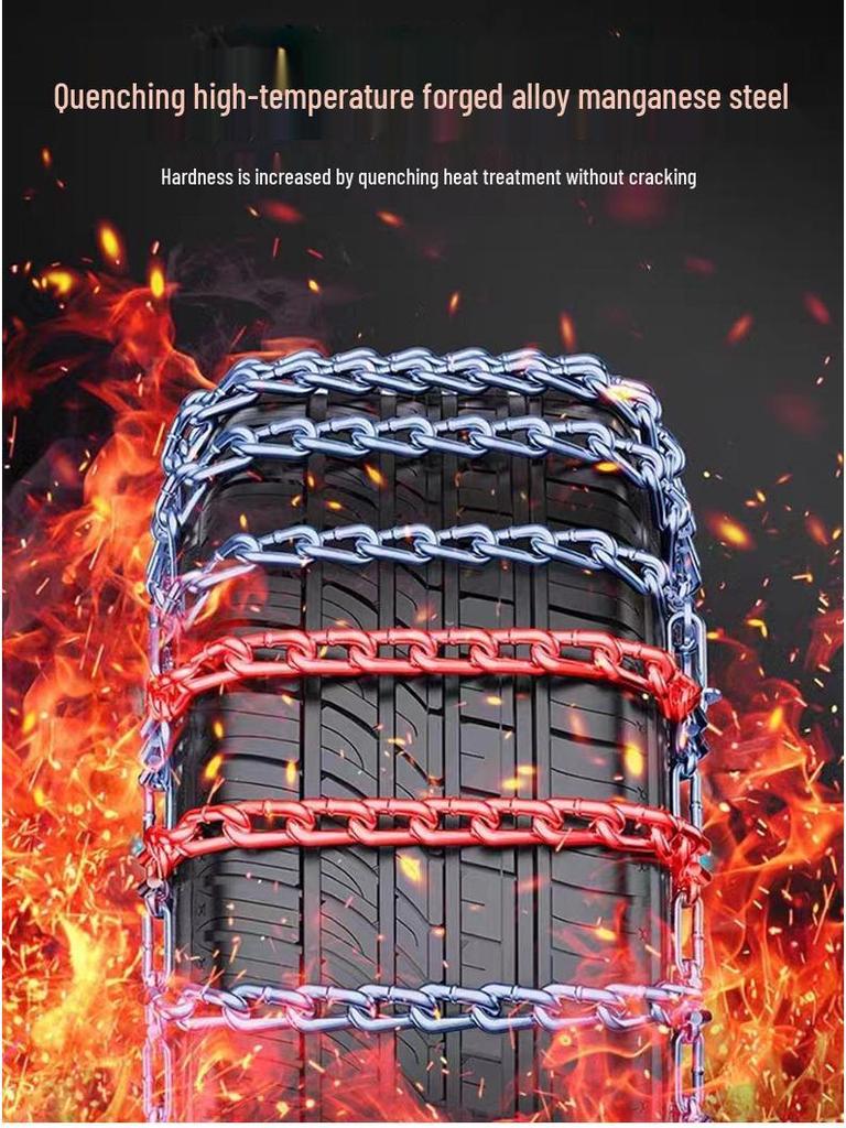 Full Coverage Winter Tire Anti-Skid Snow Chains - Thickened and Encrypted Traction Chains