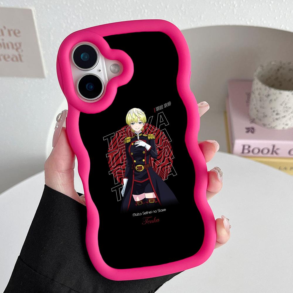 Mato seihei no slave Tenka Izumo Wavy Edge TPU Mobile Phone Case for iPhone 17 16 15 14 13 12 11 Air Pro Max Plus Colorful Cover