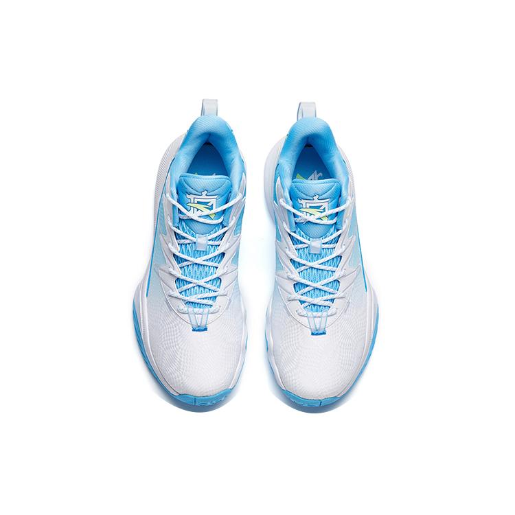 Anta The Dagger 5 Basketball Shoes Men's Low Top White/Clear Spring Blue 112221625S-1