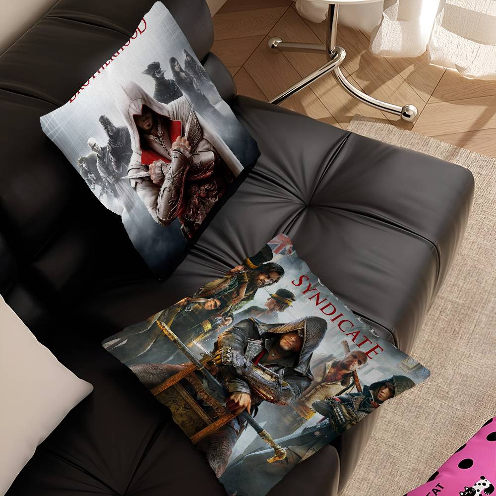 Fine Glasses Unisex A-Assassins Creed Game Pillow Anime Pillow Sofa Bed Head Pillow Cover Cushion Cover 45X45 Cm Fashion