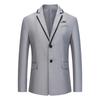 Men's Casual Business Wedding Long Sleeve Buttons Slim Fit Suit Coat Jacket