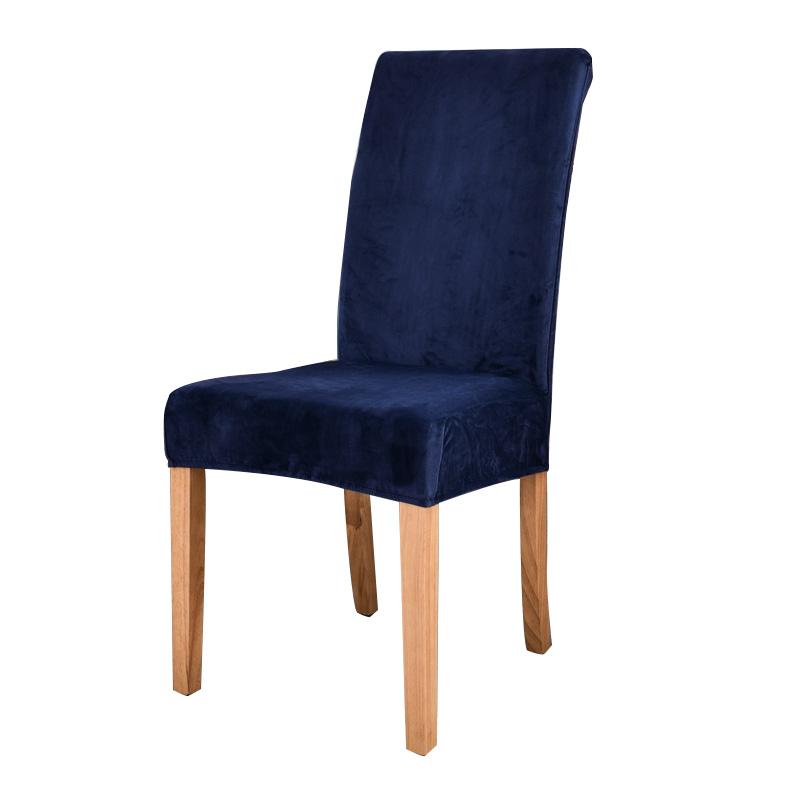 

1/4Pcs Velvet Dining Chair Cover Anti-Dirty Elastic Chair Slipcovers Removable Seat Slipcover For Wedding Banquet Chrismtas Home 1piece Chair Cover