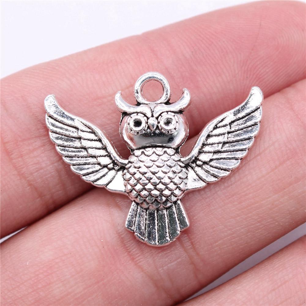 Owl Charms Pendant Female Jewellery Ethnic Materials