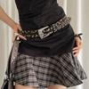 PU Leather Waist Strap Leopard Print Waist Belts Casual Waistband  Women