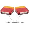 2Pcs Trailer Rear Tail Light 26LED 12V Turn Light Stop Light Reflector License Plate Light Trailer Truck
