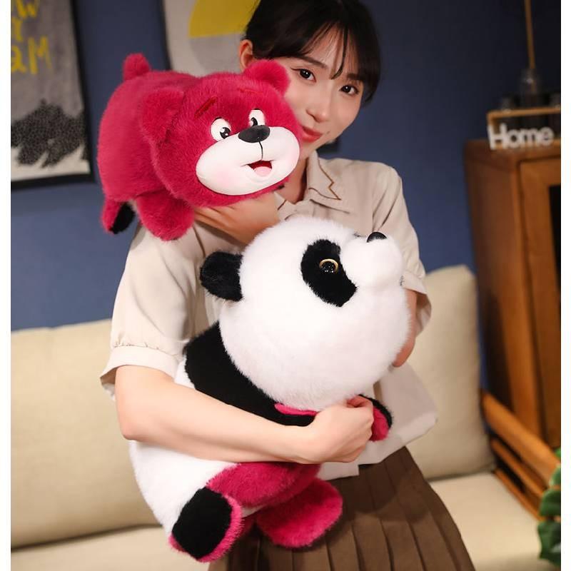 Adorable Flip Panda Plush Toy Cartoon Unicorn Style Perfect For Birthday Gifts For Girls