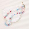 New Chinese Agate Necklace Colored Dopamine Natural Stone Beaded Collarbone Chain Light Luxury Niche Temperament Neck Chain