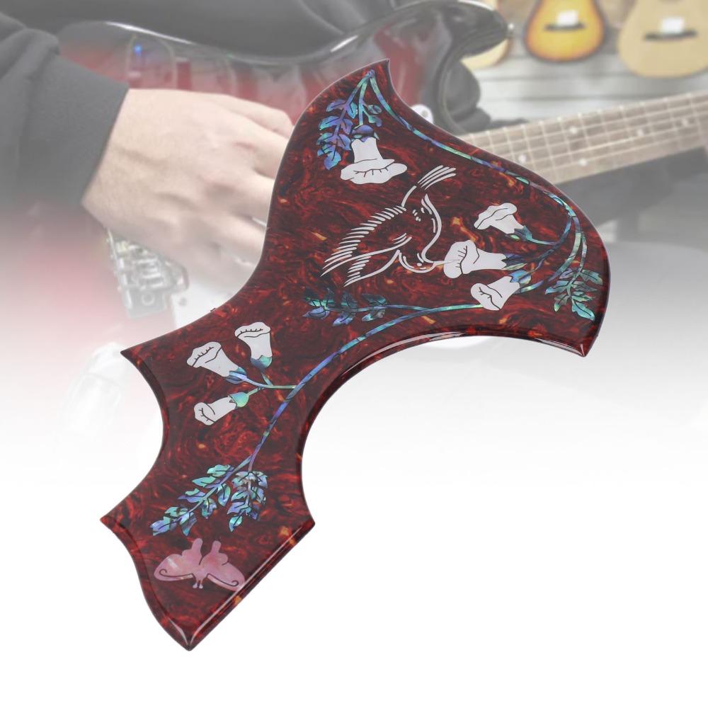 Rotes Schildpatt Akustikgitarren-Schlagbrett 2 mm Dick Hummingbird Schlagbrett Für Akustikgitarre