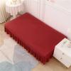 Solid Color Elastic Folding Sofa Bed Cover With Skirt Sofa Slipcover Couch Cover Furniture Protector 1Pc Home Decoration Couch Cover