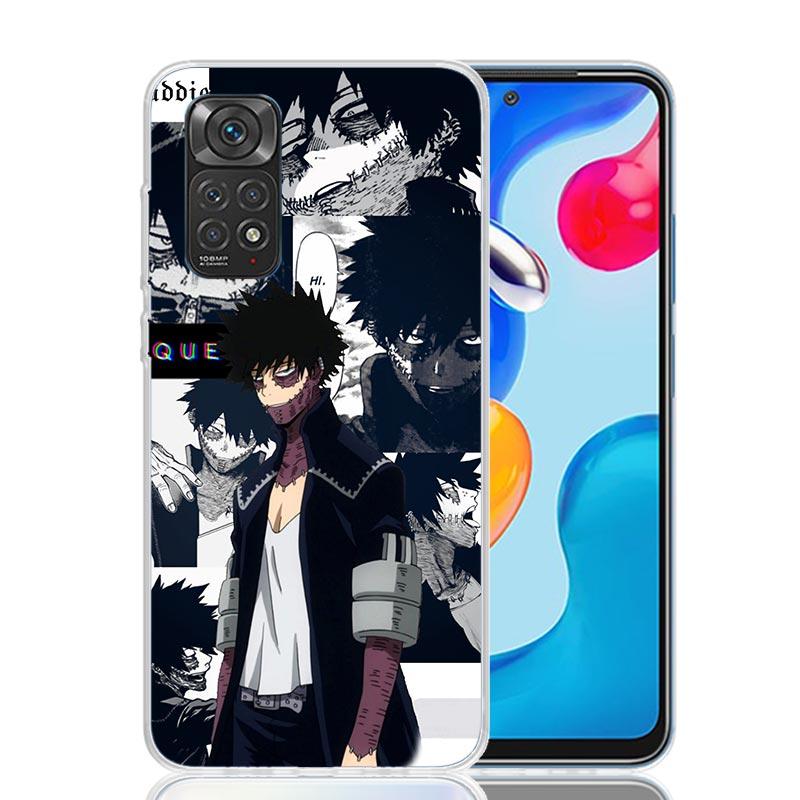 

My Hero MHA Dabi Bnha Phone Case For Xiaomi Redmi Note 15 14 13 12S 12 Pro Plus 11S 11E 11 11T 10S 10 Art Soft Pattern Cover Red Redmi Note 11T 5G