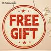 2D Flat 1pc Vintage Shop Logo Aluminum Hanging Plaque, "FREE GIFT" Lettering Sign, Retail Store Counter Decor, Gift Shop Decor, Home Party Decor