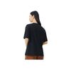 Li Ning Serie Moda Sportiva Stampa Logo Girocollo Manica Corta T-Shirt Top Donna Nero AHSS716-2