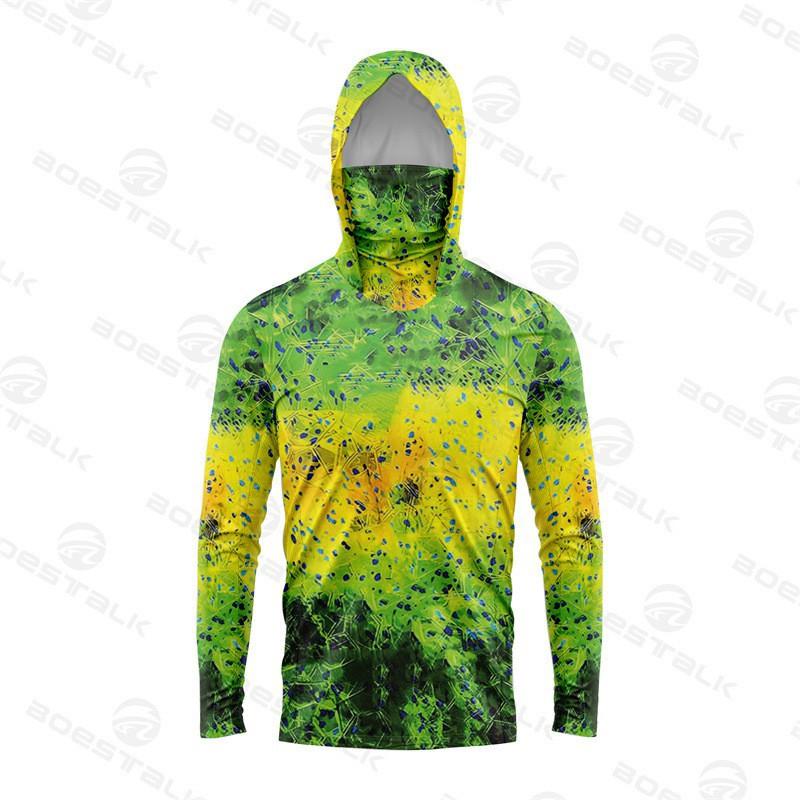 Outdoor-Fischerkleidung PELAGIC Kapuzenpullover mit Maskenkragen Leichter Sonnenschutz Eis Seide Langarm Luya Herren XL lavendel