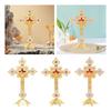 Crucifix Figurine Catholic Collection Jesus Crucifix for Chapel Christian Decoration Tabletop Home Decor Religious Gifts