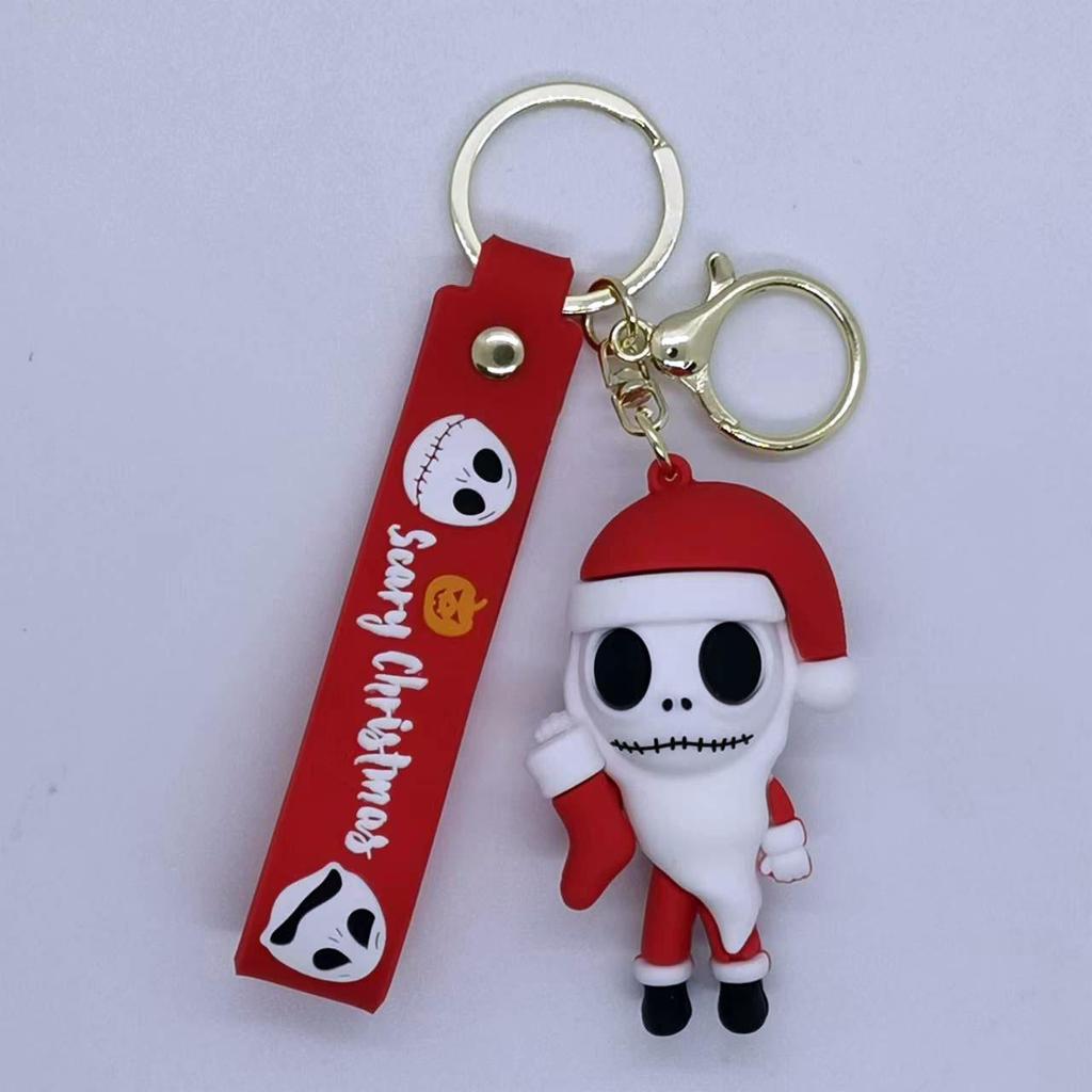 Creative Cartoon Nightmare Before Christmas Keychain Pendant - Doll Accessories for Bag and Car
