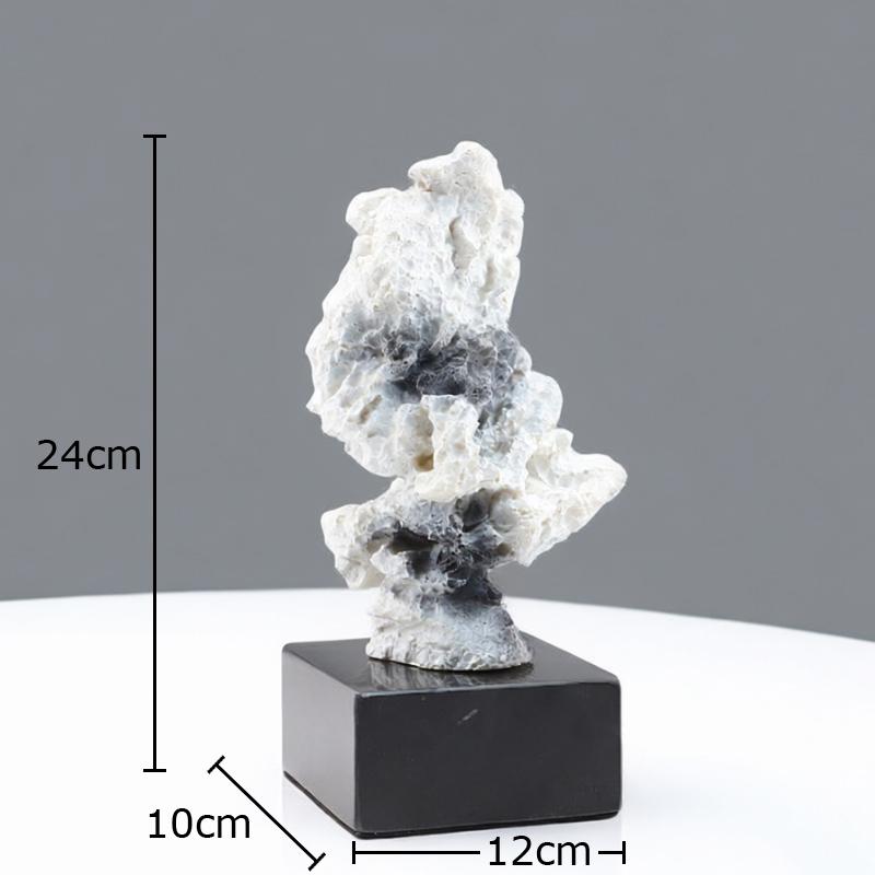 

Creative Coral Marble Base Statue Desk Decoration Rockery Landscape Ornaments Abstract Artwork Sculpture Room Aesthetic Decor