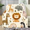 1 st Zacht Schattig Wild Dierenprint Fleece Deken 2D Digitale Print - Lichtgewicht Comfortabel Gebruik in Alle Seizoenen, Geschikt voor Bank, Bed, Kantoor En Reizen, R