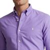 Polo Ralph Lauren FW24 Pony Embroidered Polo Shirt Long Sleeve Men Shirts Purple MNPOWOV16824024-500