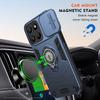 KEYSION Shockproof Armor Case for Huawei Honor 400 Smart 5G Camera Lens Protection Ring Stand Phone Back Cover for Honor X7d 5G