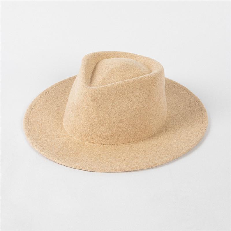 

Шикарный зимний шерстяной фетровый топ в форме ромба Pinkycolor Kids Fedora Cap Детская панама Jazz Hat head size 53cm