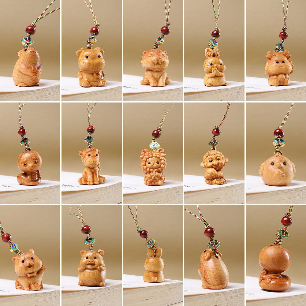 Минималистичный деревянный брелок Простой дизайн Подвеска Унисекс Повседневные деревянные аксессуары для рюкзака Сумки Туристическое снаряжение жёлтый