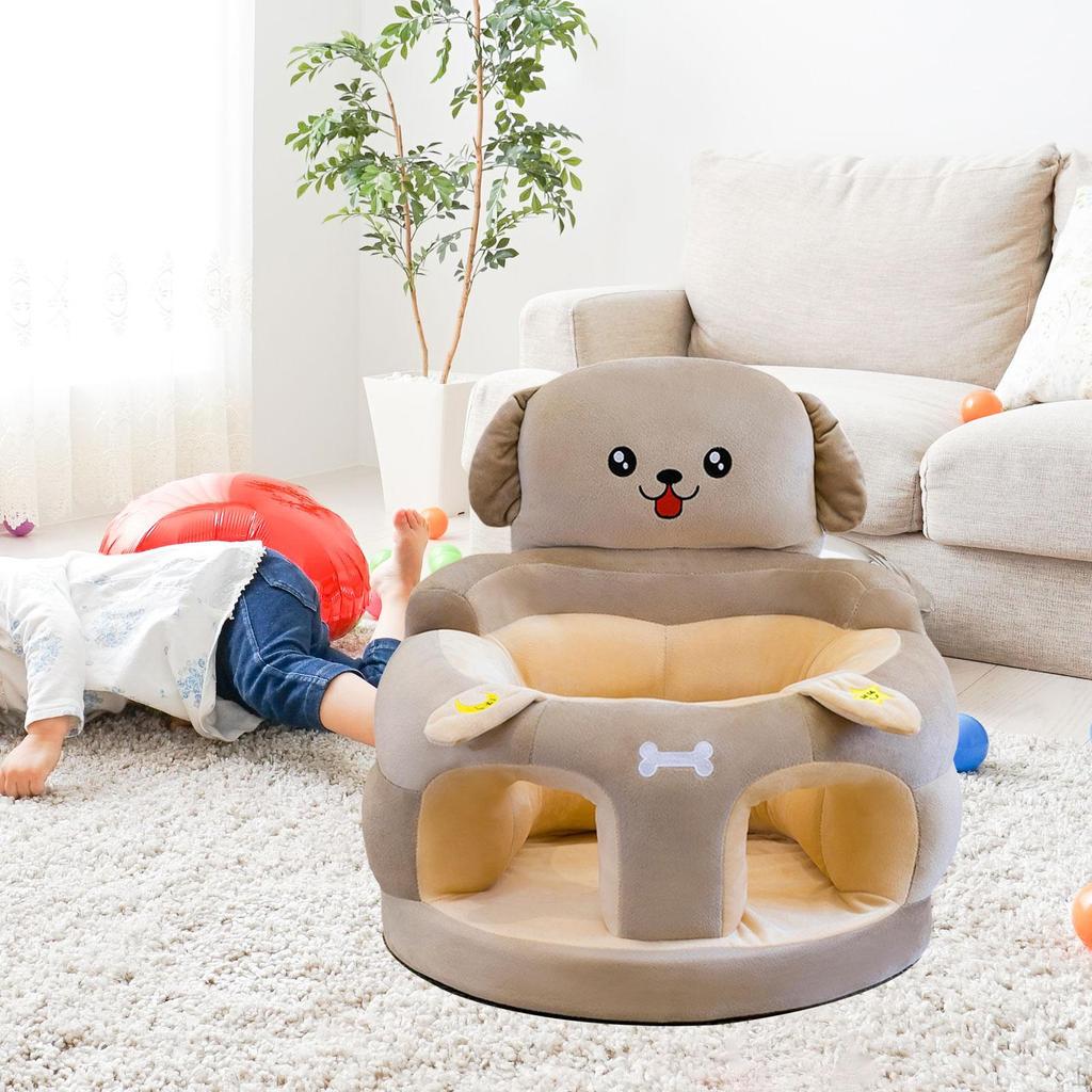 Sitzstütze für Babys, Sitzen lernen, vielseitig, Cartoon für Mädchen Jungen Geschenk, grün